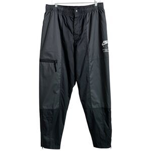 Nike Air Max Sportswear Woven Lined Pants Black Grey Mens Large